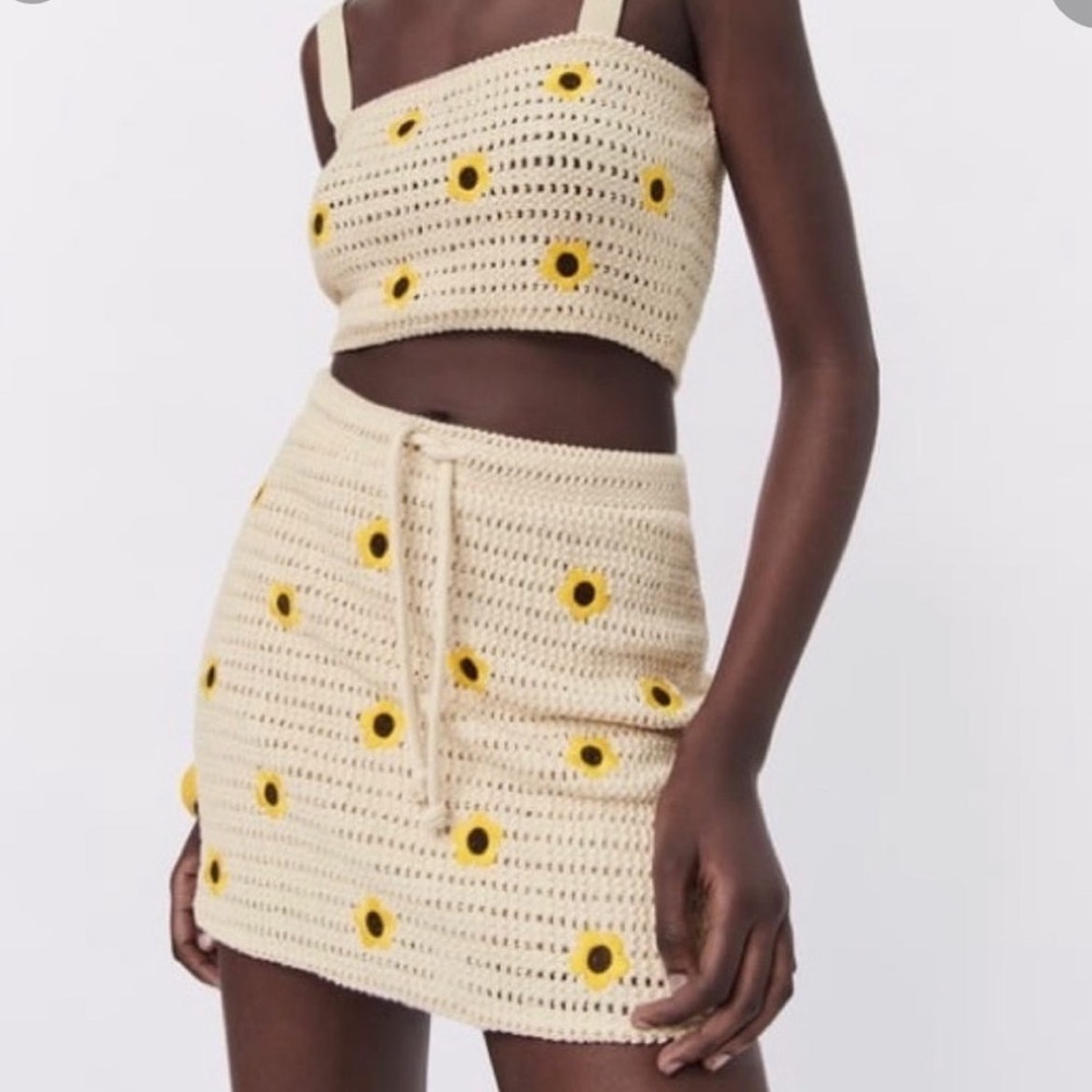 ZARA SUNFLOWER CROCHET SET 🌻🌻 - Picture 6 of 8